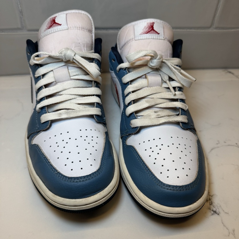 Nike Air Jordan 1 Retro Low SE Motion White Armory Navy HM3711-144 Men's Size 7 - Picture 5 of 16